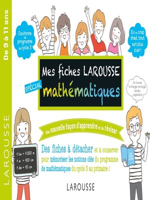 cover image of Mes fiches Larousse spécial mathématiques--7 à 11 ans